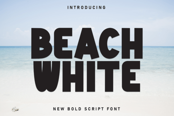 Beach White Font for Creative Makers