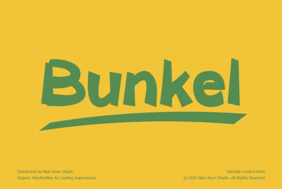 Bunkel Font: Playful Display Type