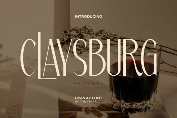 Claysburg Font: Modern Display Type