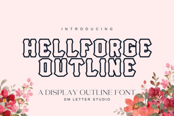 Hell Forge Outline Font for Bold Web Design
