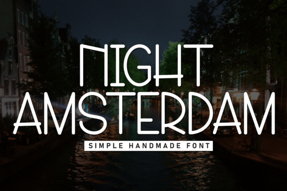 Night Amsterdam Font for Creative Makers