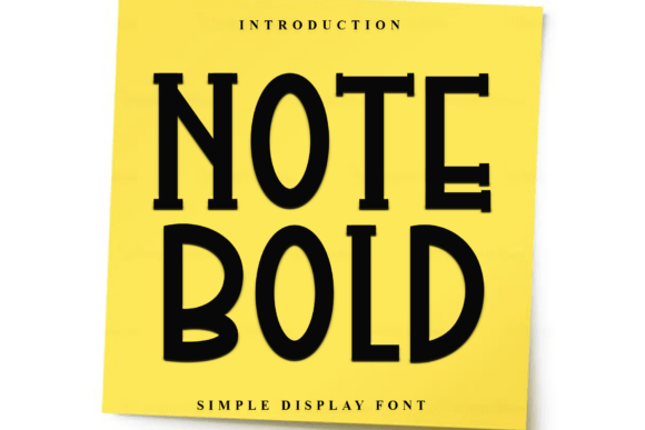 Note Bold: A Display Font for Digital Impact