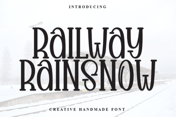 Railway Rainsnow Font