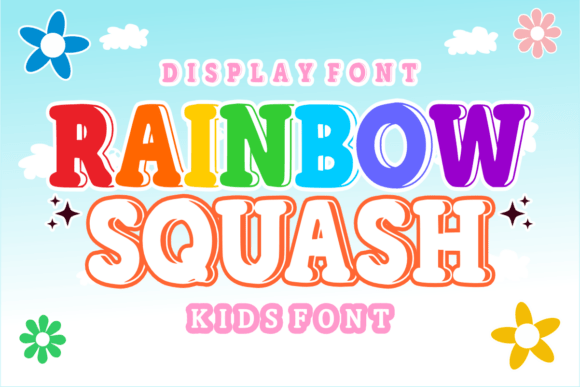 Rainbow Squash Font for Creative Projects