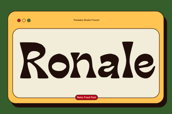 Ronale: Retro Display Font