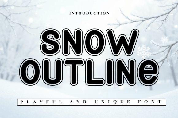 Snow Outline Font