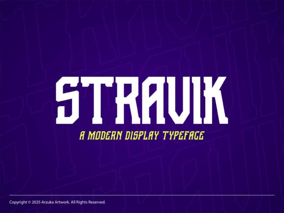 Stravik Font for Bold Web Design