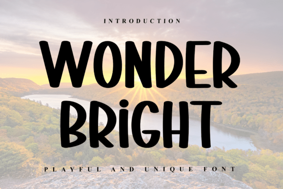 Wonder Bright: A Modern Display Font